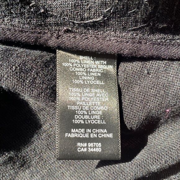 rebecca taylor short sleeve sequin jersey top - Picture 5 of 6